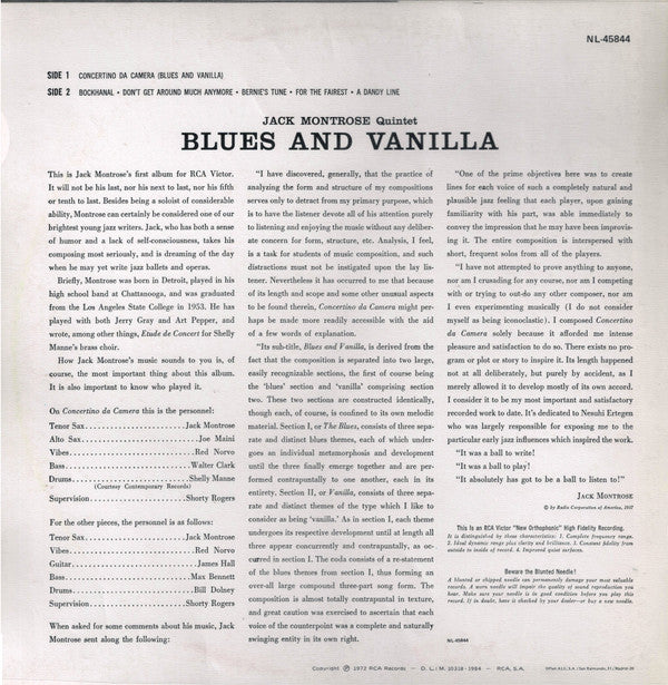Blues And Vanilla