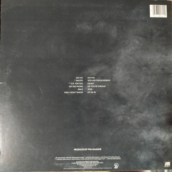 Release: Valotte-Vinyl-US-1984-80184-1, 7 80184-1-3235434