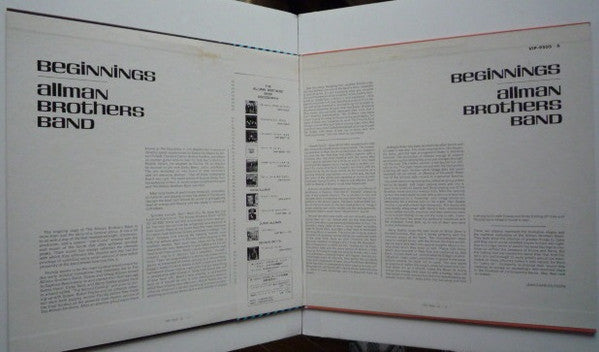 Release: Beginnings-Vinyl-Japan-1976-VIP-9505~6-5419016