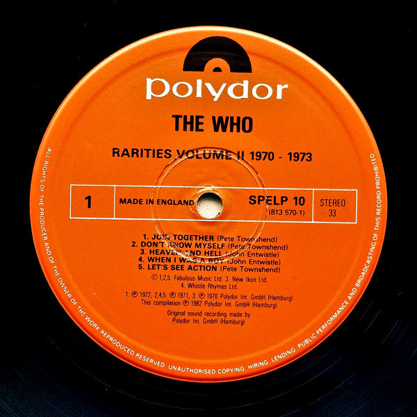 Rarities Vol. 2 "1970-1973"