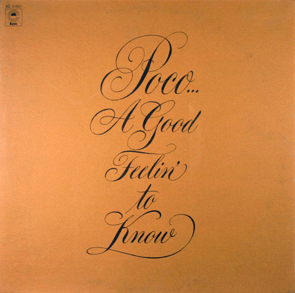 Release: A Good Feelin' To Know-Vinyl-US-1972-KE 31601-9526857