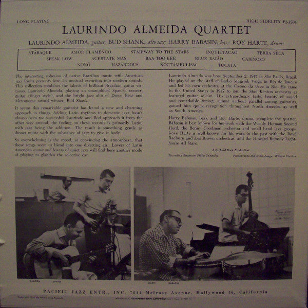 Release: Laurindo Almeida Quartet Featuring Bud Shank-Vinyl-Japan-1991-PJ-1204-5104639