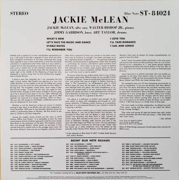 Release: Swing, Swang, Swingin'-Vinyl-US-2009-MMBST-84024, BST 84024, ST-84024, 84024, 509996-98029-1-1-3909912