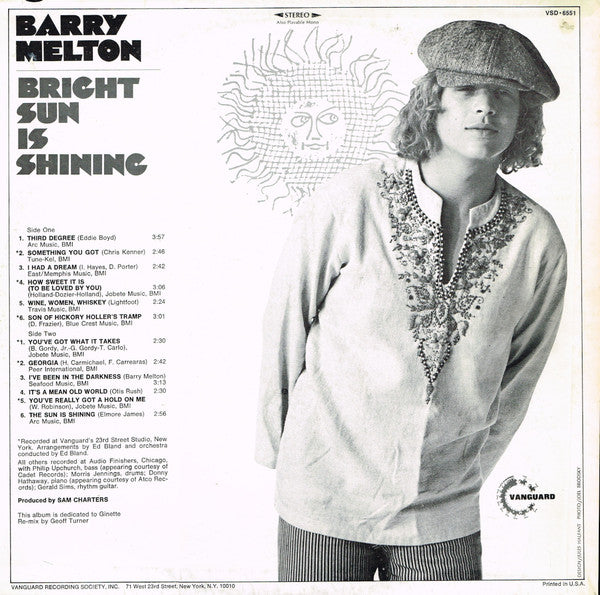 Master Release: Bright Sun Is Shining by Barry Melton