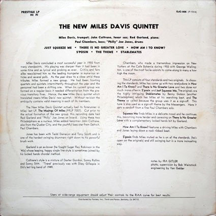 Release: Miles-Vinyl-US-None-OJC-006, P-7014-2288346