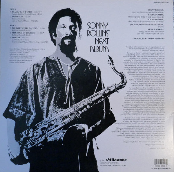 Release: Next Album-Vinyl-US-1987-OJC-312, MSP 9042-2422555