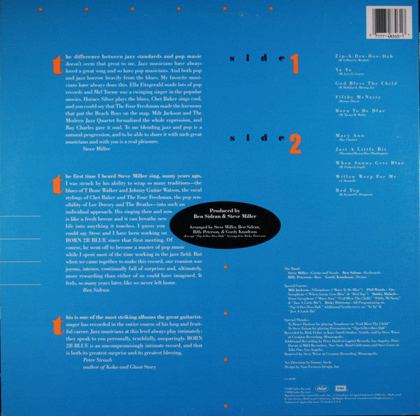 Release: Born 2B Blue-Vinyl-US-1988-C1-48303, C1-18303-2175072