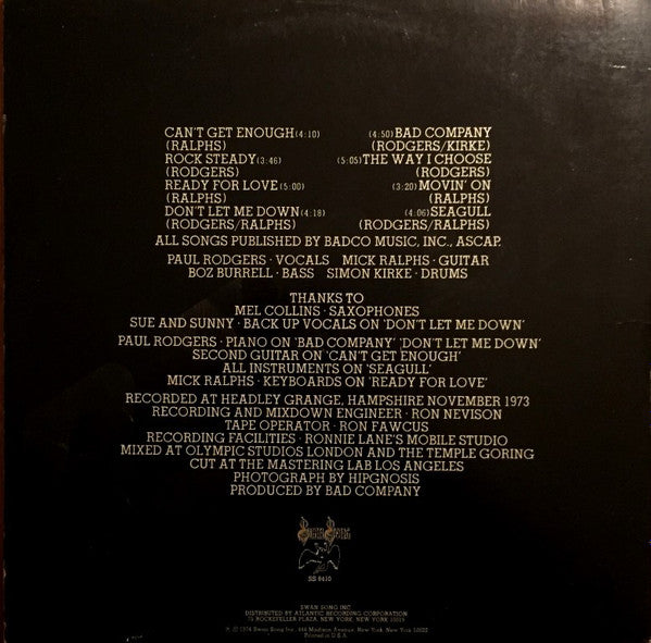 Release: Bad Co-Vinyl-US-1974-SS 8410-8106189