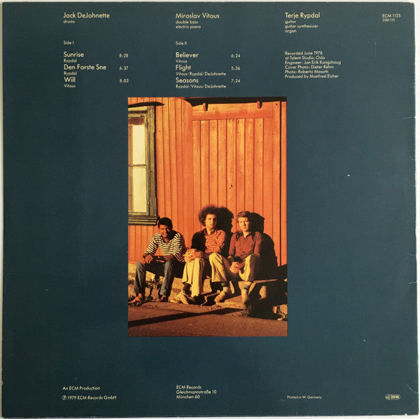 Release: Terje Rypdal / Miroslav Vitous / Jack DeJohnette-Vinyl-Germany-1979-ECM 1125, 2301 125-2264195