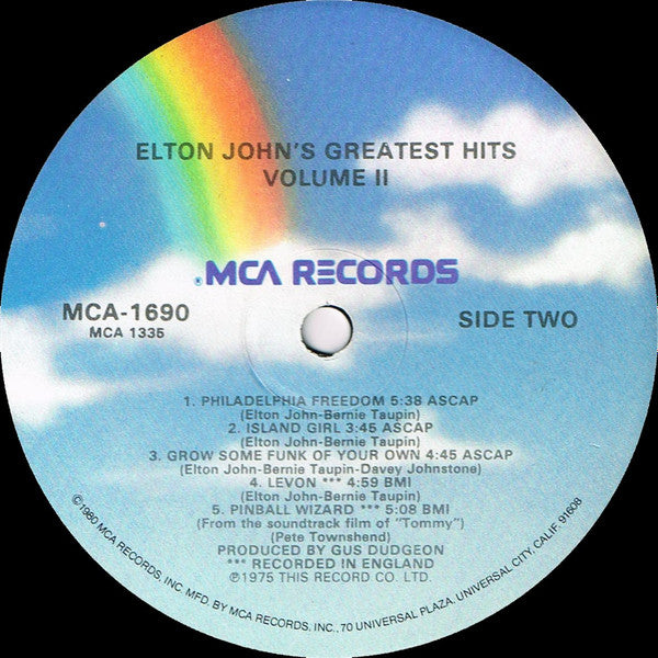 Elton John's Greatest Hits Volume II