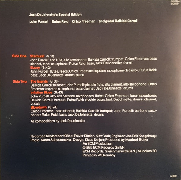 Release: Inflation Blues-Vinyl-Germany-1983-ECM 1244, 810 628-1, 810628-1-1610007