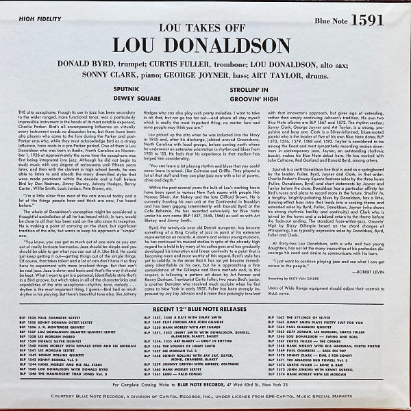 Release: Lou Takes Off-Vinyl-US-2005-BLP 1591, BN 1591-MONO-200G-2286554