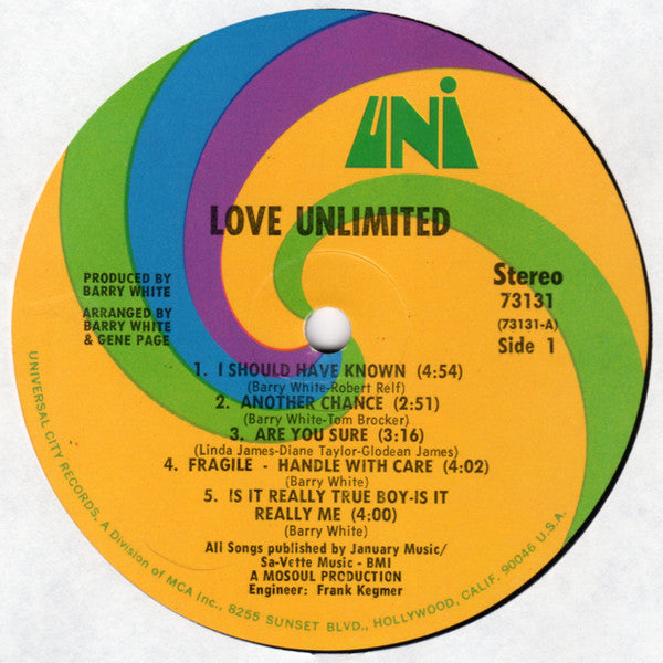 Release: From A Girl's Point Of View We Give To You... Love Unlimited-Vinyl-US-1972-73131-1332538