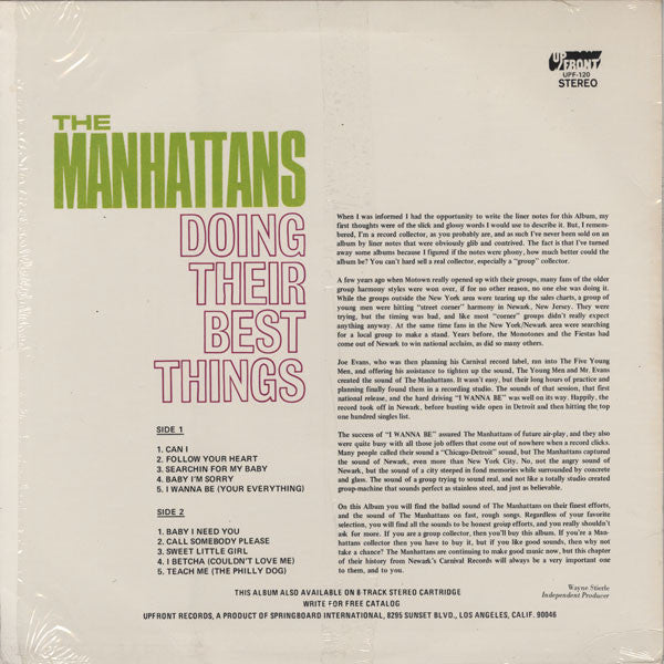 Master Release: Doing Their Best Things by Manhattans
