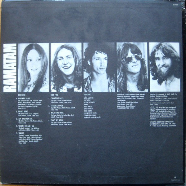 Release: Ramatam-Vinyl-US-1972-SD 7236-2949501