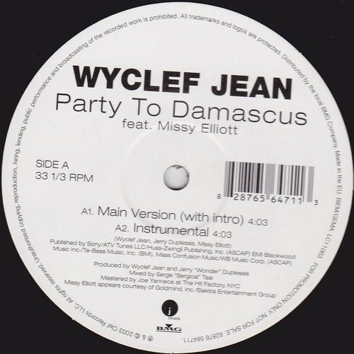 Release: Party To Damascus-Vinyl-Europe-2003-82876 564711-3108382