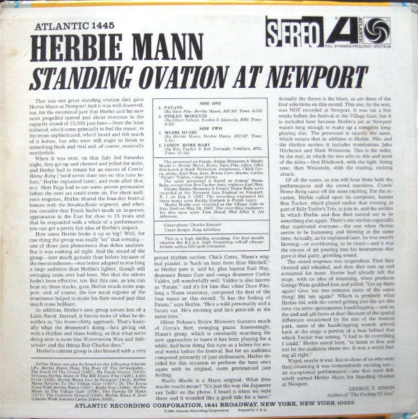Master Release: Standing Ovation At Newport by Herbie Mann