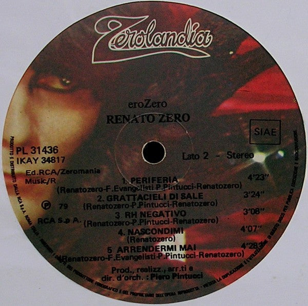 Release: EroZero-Vinyl-Italy-1979-PL 31436-1456443