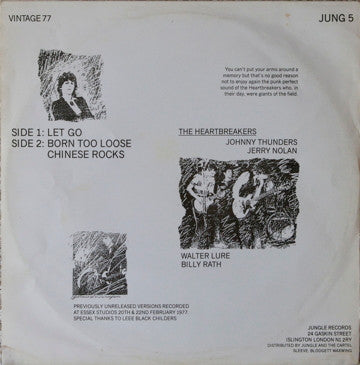 Release: Vintage 77-Vinyl-UK-1983-JUNG 5-1448510