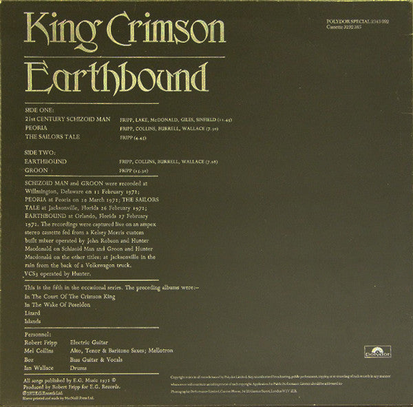 Release: Earthbound-Vinyl-UK-1977-2343 092, 2343-092-2005531