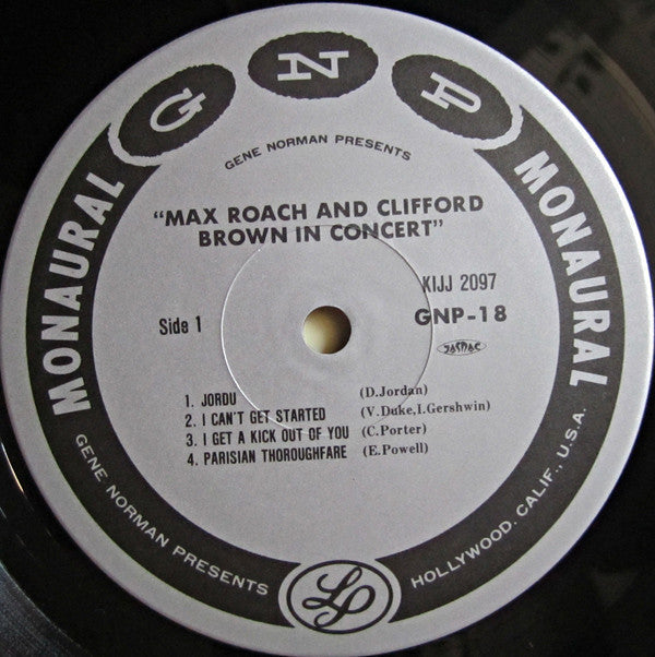 Release: The Best Of Max Roach And Clifford Brown In Concert!-Vinyl-Japan-1992-GNP-18-2960308