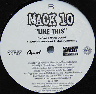 Master Release: Like This by Mack 10