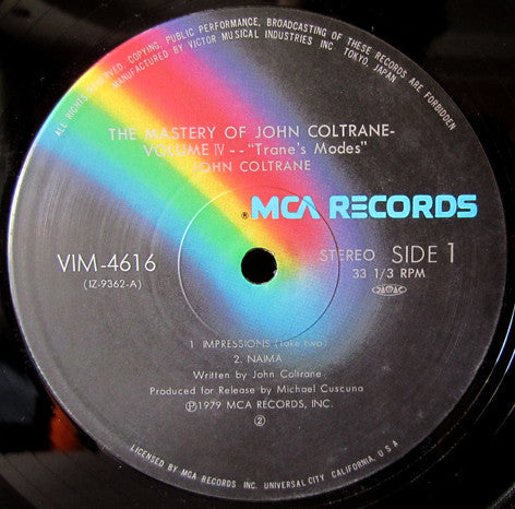 Trane's Modes