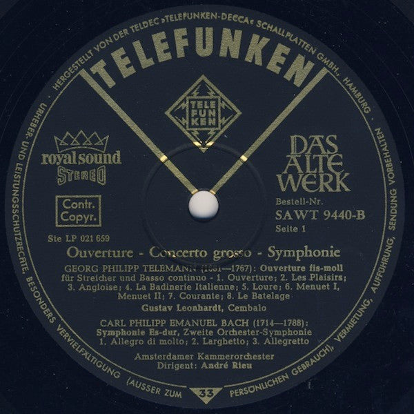 Overtüre • Concerto Grosso • Symphonie