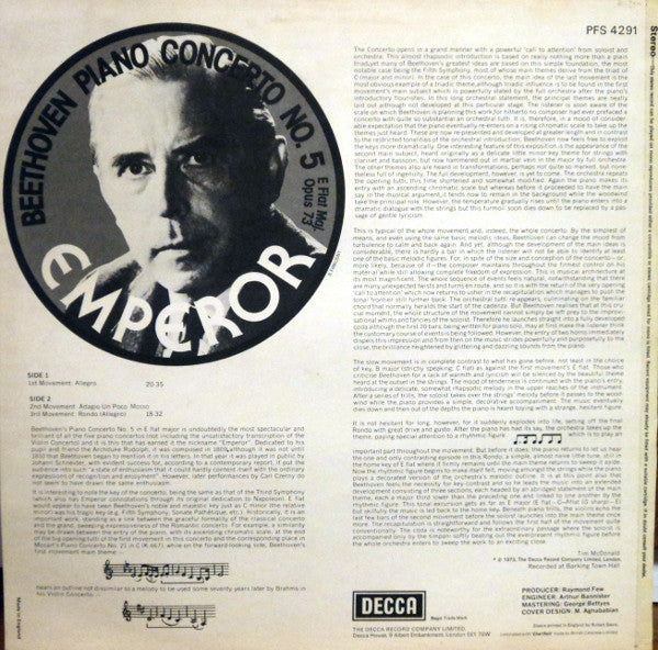 Master Release: Piano Concerto No. 5 E Flat Maj. Opus 73 - Emperor by Uri Segal