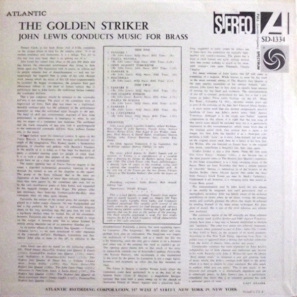 Release: The Golden Striker-Vinyl-US-None-SD-1334-3573789