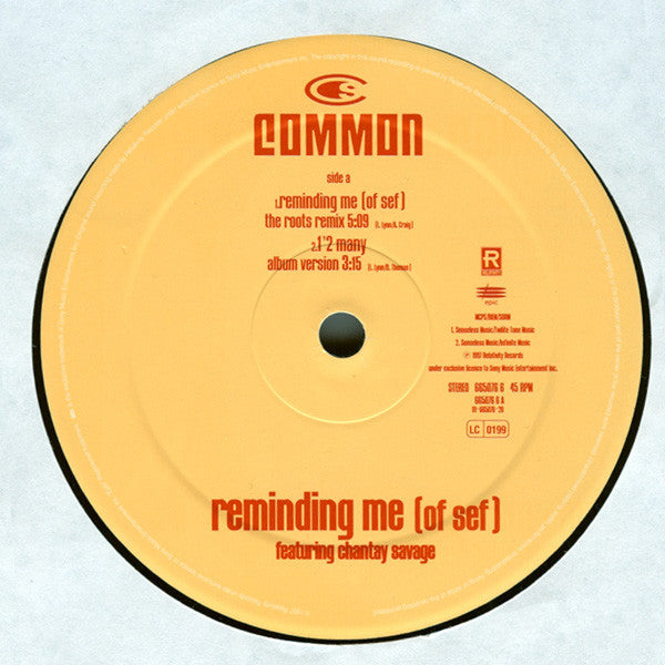 Master Release: Reminding Me (Of Sef) by Common