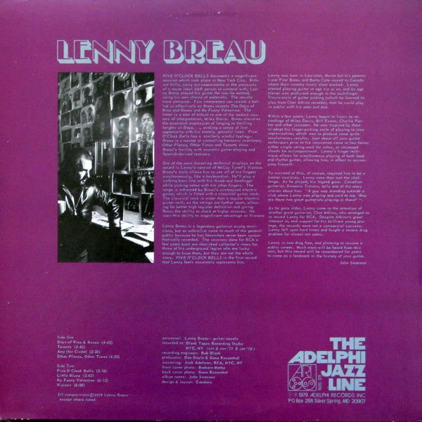 Release: Five O'Clock Bells-Vinyl-US-1979-AD 5006-2467554