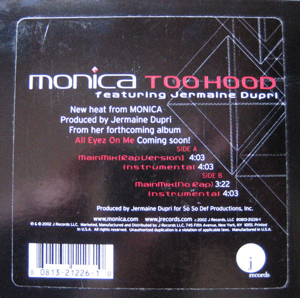 Release: Too Hood-Vinyl-US-2002-80813-21226-1-1883520