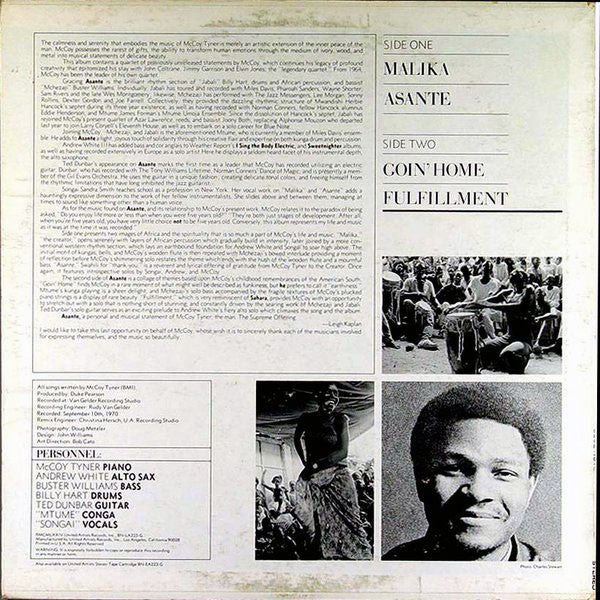 Master Release: Asante by McCoy Tyner