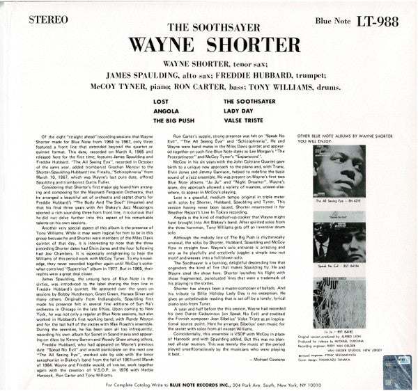 Master Release: The Soothsayer by Wayne Shorter