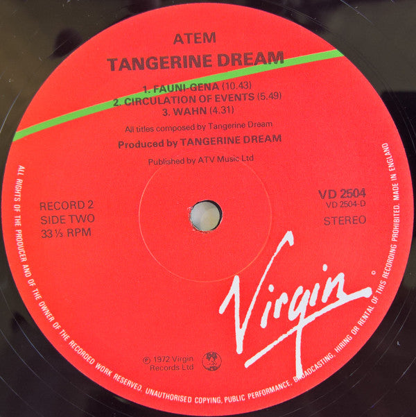 Master Release: Alpha Centauri / Atem by Tangerine Dream