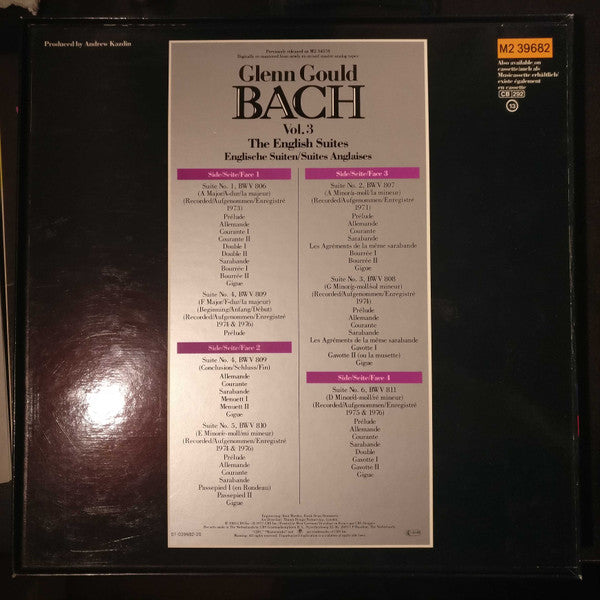 Release: The English Suites (Complete)-Vinyl, Box Set-Netherlands-1985-M2 39682-28199518
