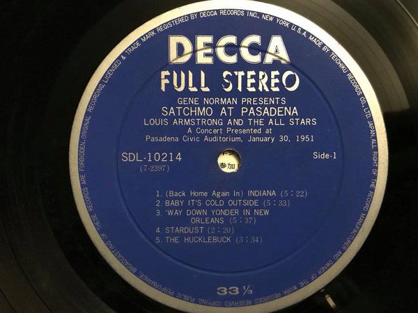 Satchmo At Pasadena