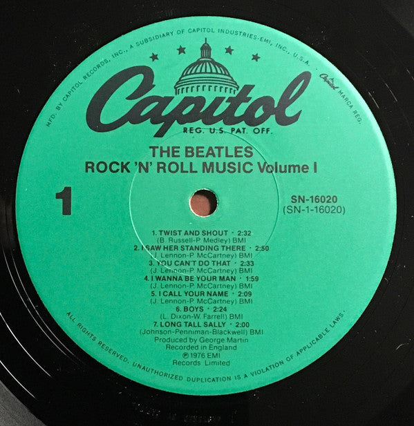 Release: Rock 'N' Roll Music Vol. 1-Vinyl-US-1980-SN-16020-13249745