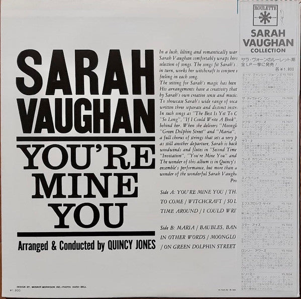 Master Release: You're Mine You by Sarah Vaughan