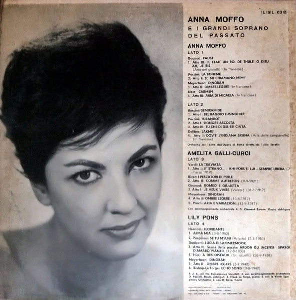 Anna Moffo E I Grandi Soprano Del Passato