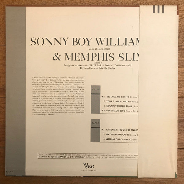 Master Release: Sonny Boy Williamson And Memphis Slim by Sonny Boy Williamson (2)