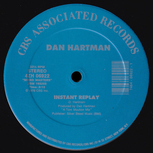 Release: Instant Replay / Vertigo/Relight My Fire-Vinyl-US-1987-4ZH 06922-99668