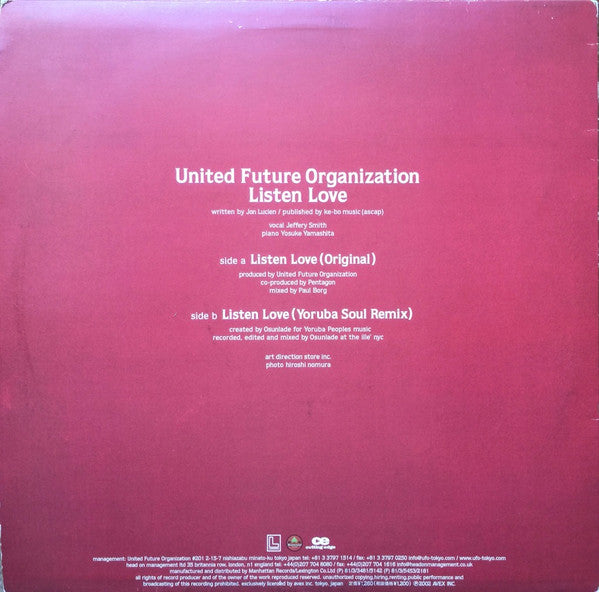 Master Release: Listen Love by United Future Organization