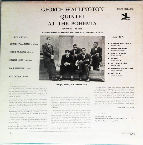 George Wallington Quintet At The Bohemia