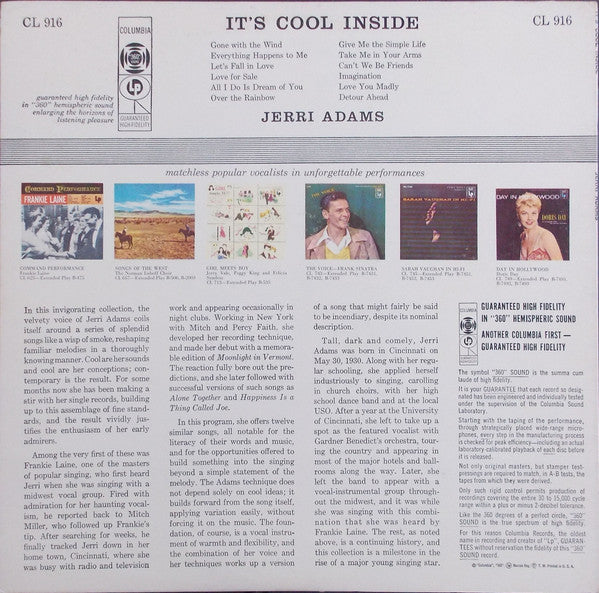 Master Release: It's Cool Inside by Jerri Adams