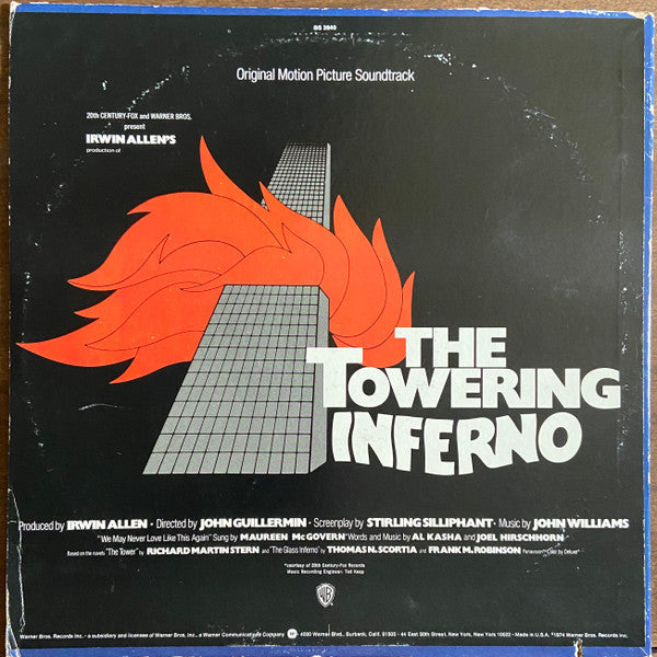Release: Irwin Allen's Production Of The Towering Inferno (Original Motion Picture Soundtrack)-Vinyl-US-1974-BS 2840-15904950