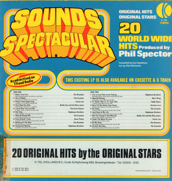 Release: Sounds Spectacular 20 World Wide Hits-Vinyl-Netherlands-1974-NE 5021, NE 502-26881640