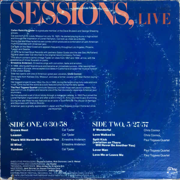 Master Release: Sessions, Live by Cal Tjader