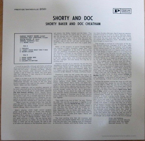 Master Release: Shorty & Doc by Harold Baker